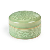 Celadon Carved Kanok Design Jewellery Box